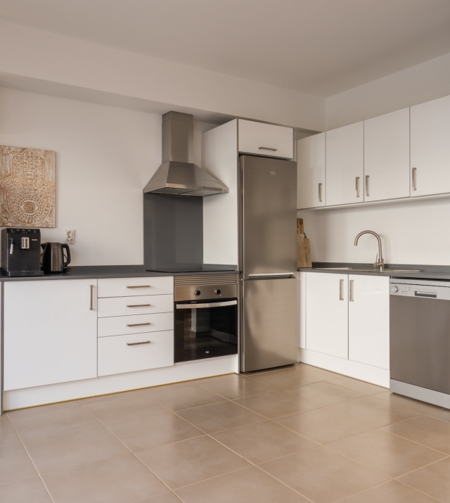 Resa Estates Ibiza sale ted koop Cala Tarida patio townhouse kitchen.JPG